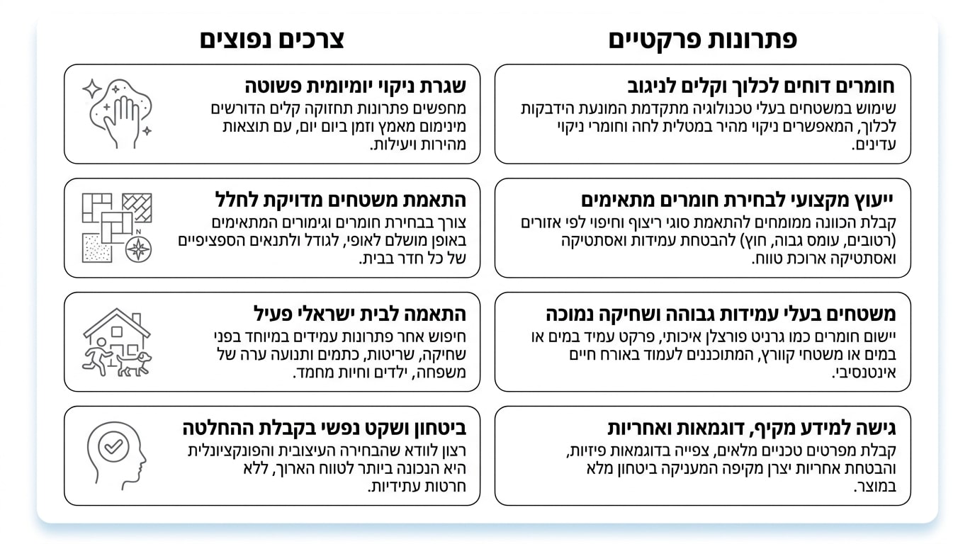 צרכיכם מול מה שמערכת אבן קיסר מציעה בפועל