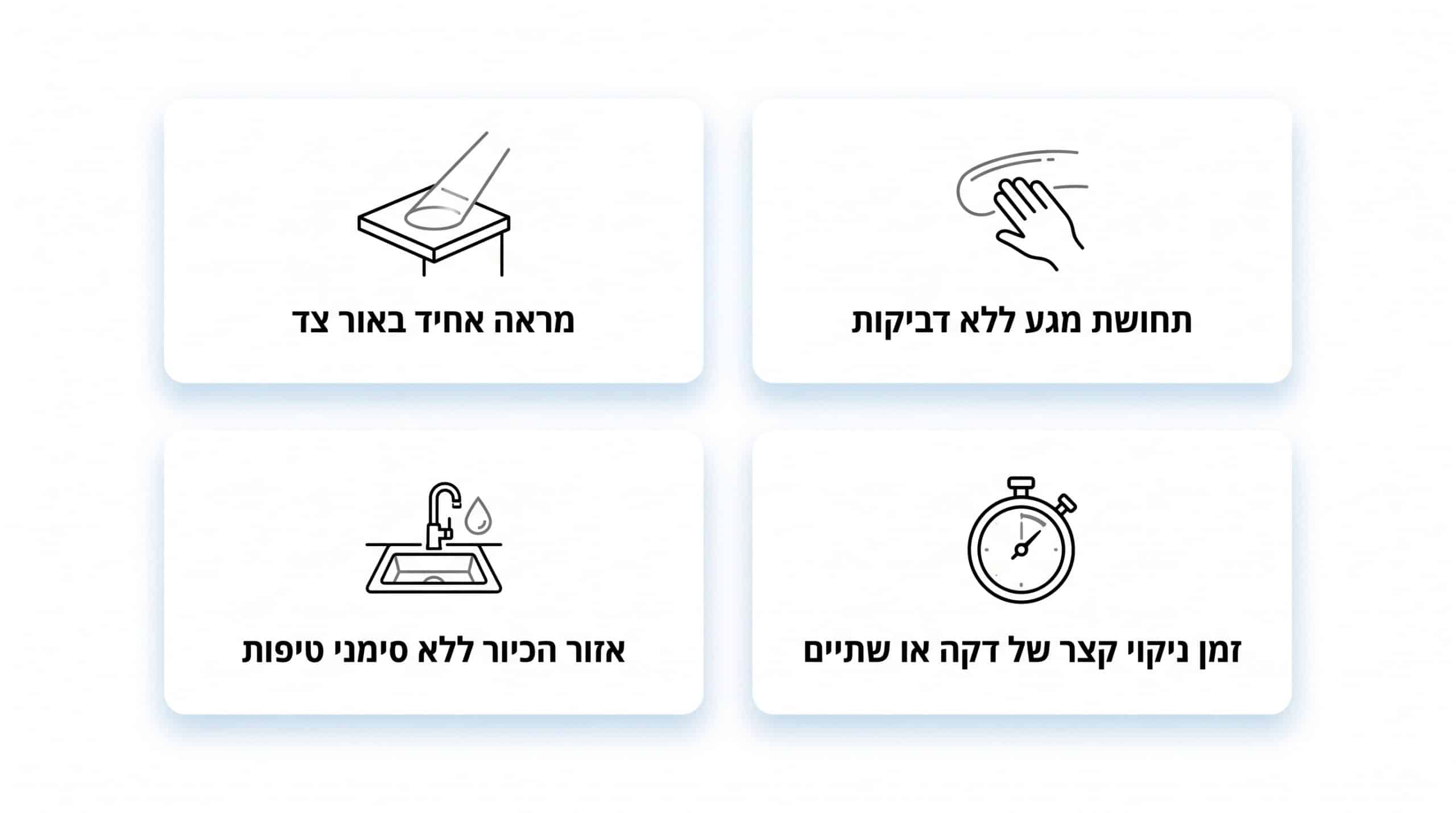 בדיקת יעילות שגרת הניקוי היומית