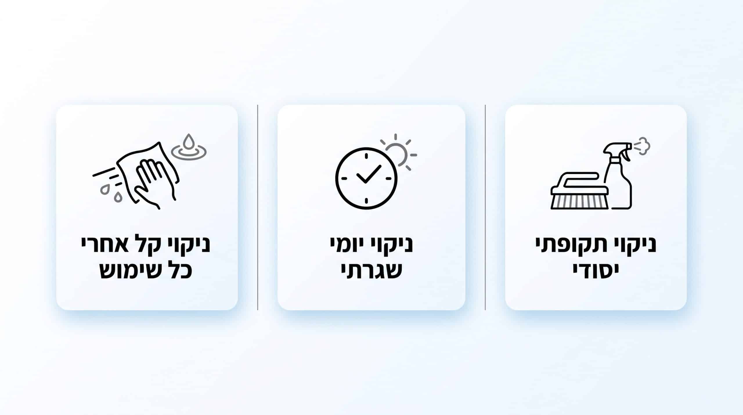 לוח זמנים לניקוי משטח קוורץ: יומי, שבועי, וחודשי