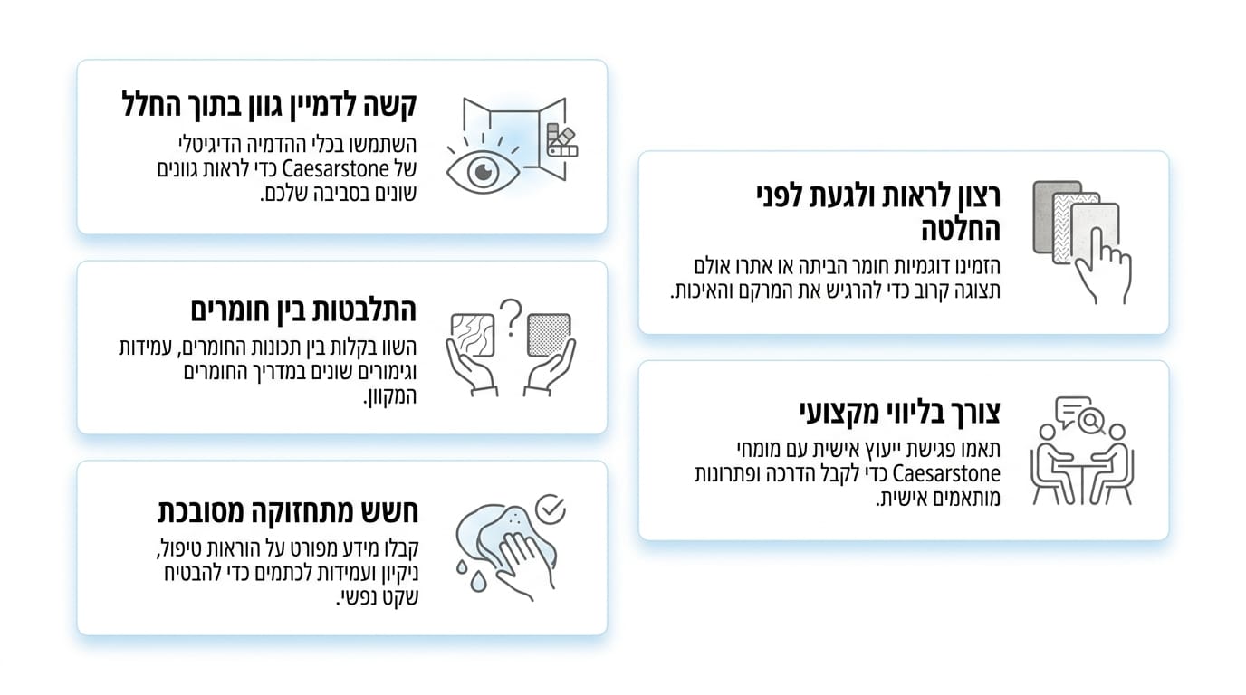 חדר רחצה מאורגן ונקי עם מעט פריטים גלויים על המשטח