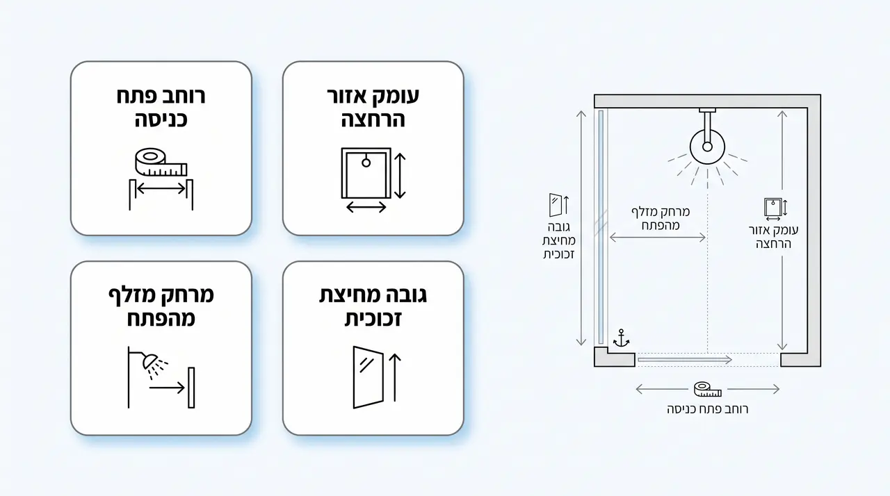מרכיבי עלות של הקמת מקלחת הליכה ללא דלת