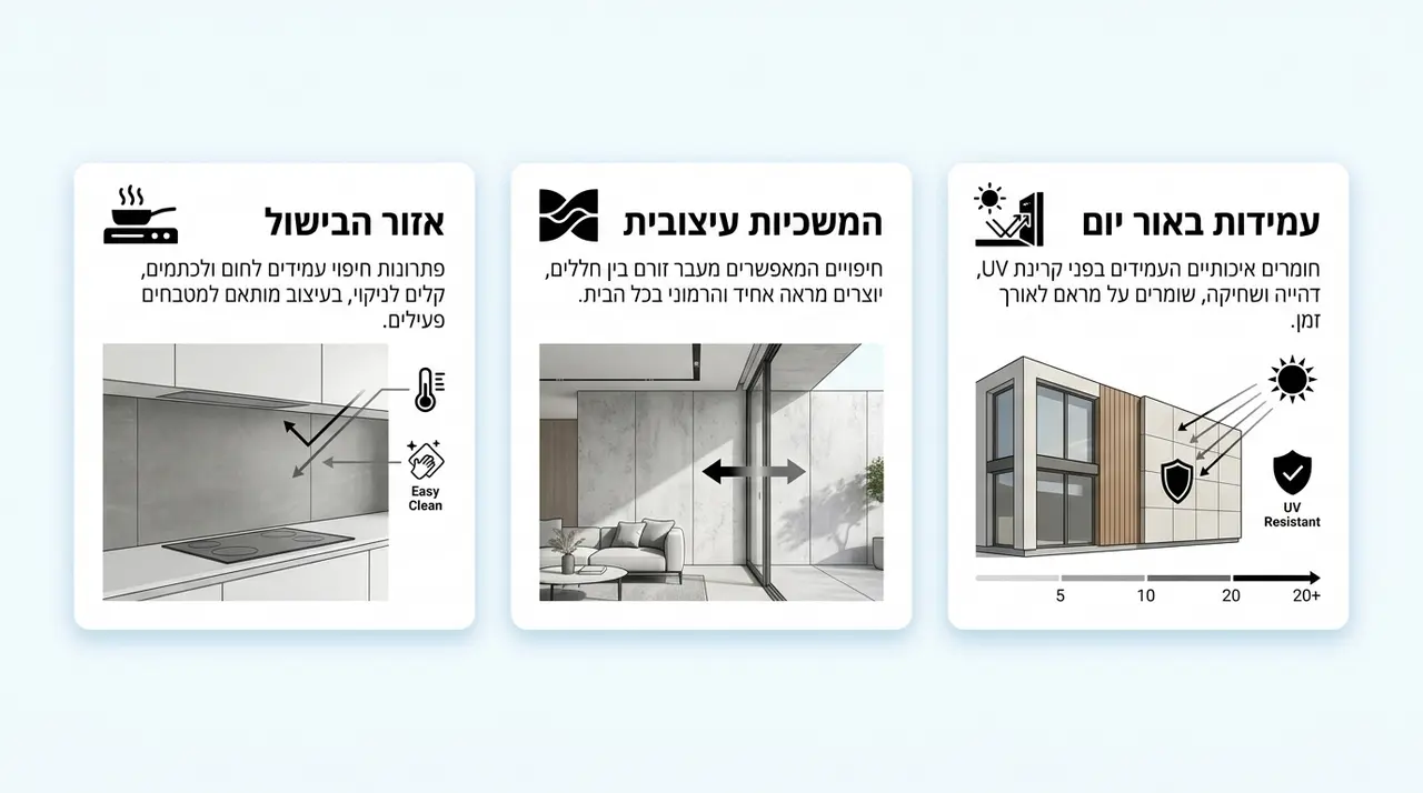 התאמת לוחות חיפוי קירות לצרכים פונקציונליים בבית הישראלי